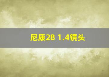 尼康28 1.4镜头